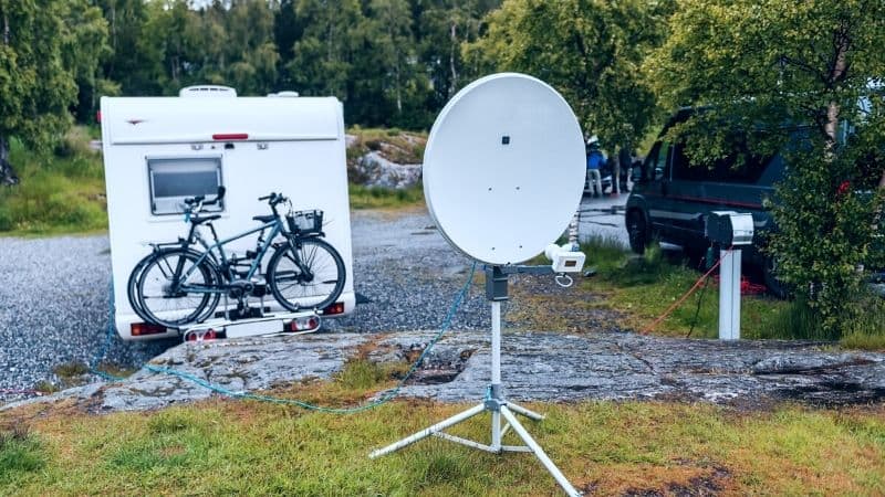 portable satellite for campers